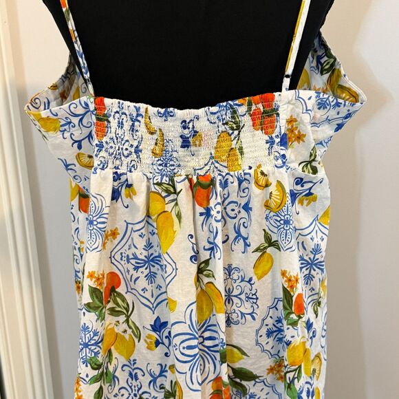 Johnny Was Citrus-Print Lightweight Cotton Sleep Dress - EUC - Women's XXL - Picture 5 of 7
